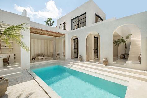 Plume Villa 2 :: Behance Greek Style Home, Chalet House, Villa Photography, Bali Style Home, Vacation House Plans, Coastal Architecture, Chalet Design, Bali Villa, Mediterranean Villa