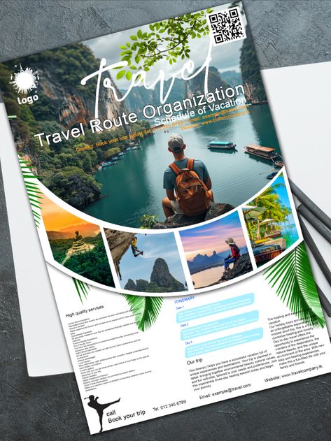 #GraphicDesign
#TravelBrochure
#BrochureDesign
#TravelAgency
#TourismMarketing
#DesignInspiration
#CreativeDesign
#VisualDesign
#TravelDesign
#PrintDesign
#TravelMarketing
#LayoutDesign
#Typography
#VacationPlanner
#TravelPackage
#FreelanceDesigner
#TravelBranding
#AdventureTravel
#TourismDesign
#DesignPortfolio Fonts Modern, Effective Ads, Attract Clients, Stunning Nature, Travel Route, Travel Logo, Travel Brochure, Creative Ads, Travel Agency