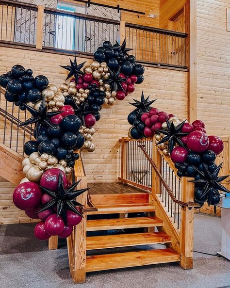 Book Theme Balloon Arch, Western Nebraska, Beautiful Balloons, Balloon Designs, Orange Wedding Flowers, Book Theme, 30 Birthday, Grad Party Decorations, Balloon Display