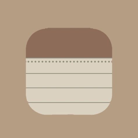 Brown Iphone Icons, Notes Aesthetic Icon, Brown Phone Icon, Notes Icon Aesthetic, Brown Widget Icon, Brown Icons For Apps, Brown Aesthetic App Icons, Brown Icon App, Beige Widget