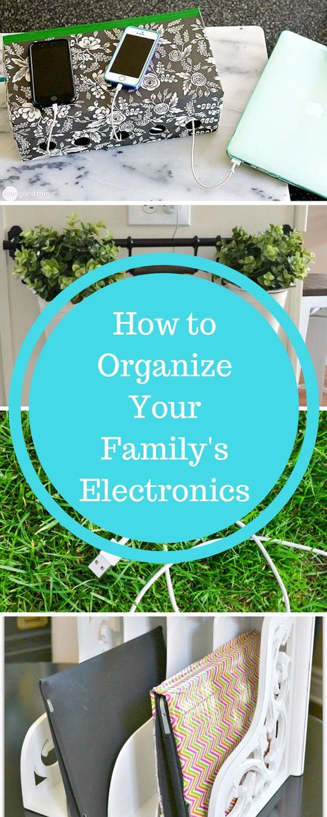 Organize Electronics, Organize Kids, Declutter Bedroom, Declutter Home, Declutter Challenge, Small Entryways, Kids Electronics, Organized Mom, Electronic Organization