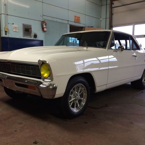 #ForSale: '66 Chevrolet II Nova For Sale. Drag Car since new located in California. Street Legal with title. 427ci Small Block Chevy. Four speed transmission. 4.88 Gears. 66 Nova, 67 Nova, Oval Door, California Street, Chevy Muscle Cars, Engines For Sale, Chevrolet Nova, Chevy Nova, Drag Cars