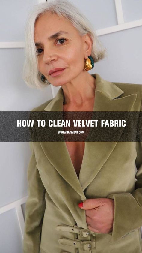 Learn how to clean your velvet pieces without ruining them. How To Wear A Velvet Blazer, How To Clean Velvet, Natural Cleaning Solutions, Velvet Cloth, Velvet Jeans, Going For Gold, Velvet Clothes, Velvet Coat, Velvet Shirt