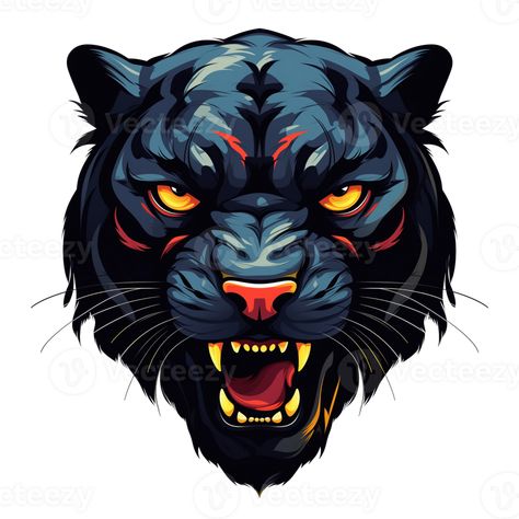 AI generated Angry black panther head isolated on transparent background Black Tiger Logo, Tiger Vector, Panther Head, Tiger Logo, Black Tiger, Black Tigers, Art Logo, Black Panther, Tigers