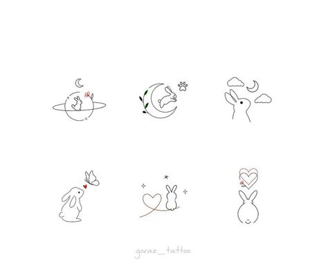 3 Bunny Tattoo, Bunnie Tattoos, Mini Bunny Tattoo, Bunny Small Tattoo, Small Bunny Tattoos, Bunny Drawing Tattoo, Tattoo Bunny Rabbit, Minimal Bunny Tattoo, Rabbit Small Tattoo