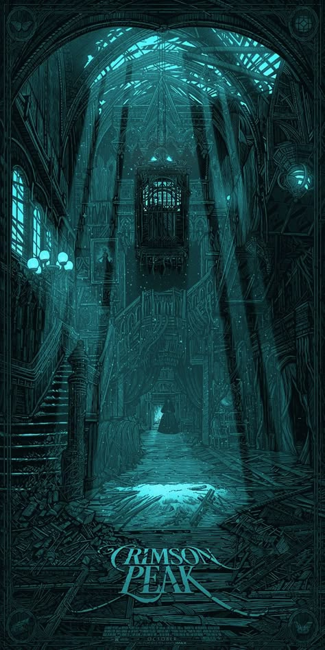 Crimson Peak Movie Poster, Crimson Peak Poster, Crimson Peak Movie, Mondo Posters, Crimson Peak, Creeped Out, 다크 판타지, Horror Movie Posters, Alternative Movie Posters