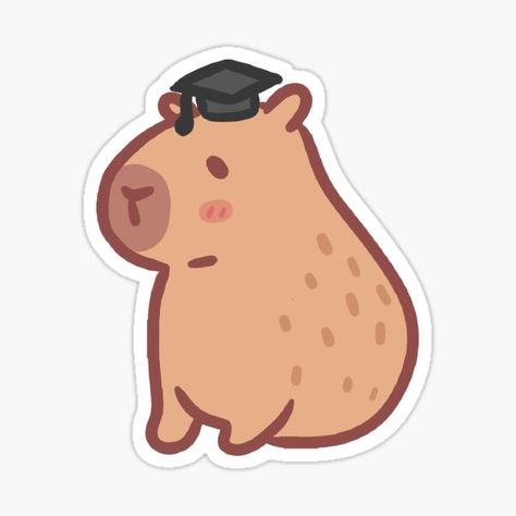 Kawaii Fish, Capybara Sticker, Feminism Stickers, Personalized Wooden Letters, Graduation Stickers, Preppy Stickers, Cute Capybara, Cute Laptop Stickers, Bubble Stickers