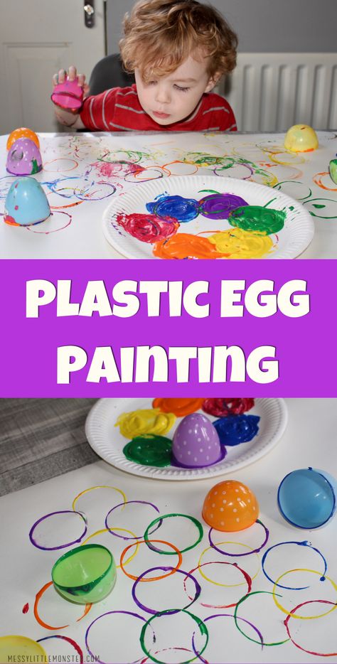 Easter Egg Preschool Activities, Egg Crafts For Toddlers, Egg Activities For Kids, Painting For Toddlers, March Preschool, Community Programs, Chicken Party, Nanny Ideas, Moon Room