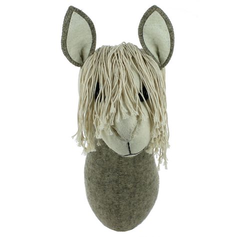 Llama Head Felt Animal Heads, Biscuit Home, Fiona Walker, Childrens Wall Decor, Bamboo Canes, Animal Head, Faux Taxidermy, Project Nursery, Animal Heads