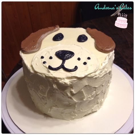 Dog Birthday Cake Decoration, Easy Dog Cake Design, Dog Inspired Cake, Smash Cake Dog Theme, Diy Puppy Cake, Dog Cake Design Ideas Simple, Dog Face Cake Design, Diy Puppy Theme Birthday Cake, Dog Theme Smash Cake