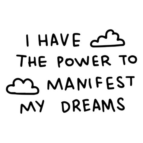 Manifest motivational quote PNG Design