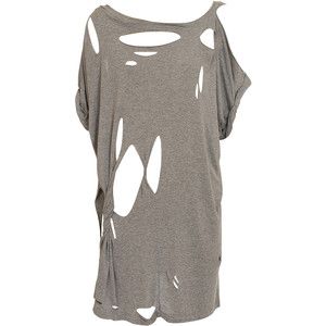 ripped shirts | shop clothing tops t shirts ripped t shirt $ 280 sold out ... Ripped Clothes Reference, Ripped Clothes Aesthetic, Ripped Shirt Drawing, Ripped Clothes, Ripped Dress, Ripped Shirt, Ripped Tee, Destroyed T Shirt, Ripped Shirts