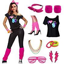 Check this out! 80s Costume Ideas For Women, 80s Outfits Party, 80s Theme Party Outfits, Neon Party Outfits, 80s Party Costumes, 1980s Outfits, Look 80s, 80s Party Outfits, 80's Party