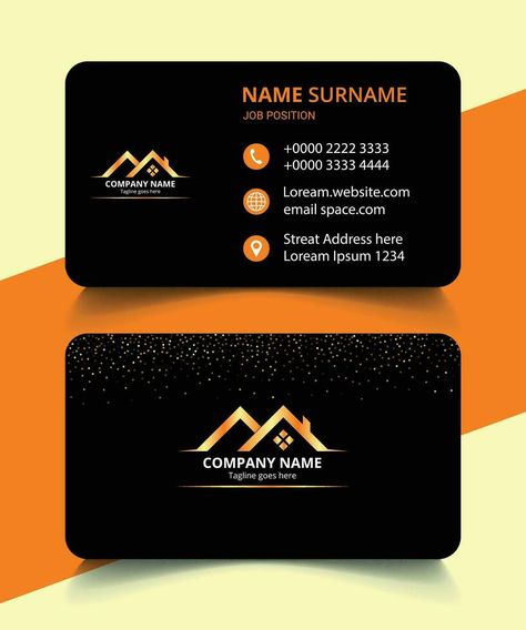 Black Business card Design, Luxury, Real estate business card, Creative, Modern, Corporate, Minimal Business cards for financial, Glitter Business Card Template Design. Business Card Real Estate, Black Business Card Design, Business Card Creative, Business Card Design Black, Real Estate Business Card, Glitter Business Cards, Vector Nature, Card Creative, Modern Business Cards Design