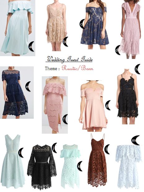 Rustic or Barn Wedding theme | Wedding Guest Dresses What to wear to a wedding Wedding Guest style Rustic Wedding Guest Dress, Barn Wedding Guest Attire, Rustic Wedding Guest Outfit, Barn Wedding Guest Dress, What To Wear To A Wedding As A Guest, Barn Wedding Guest Outfit, Wedding Guest Guide, Rustic Wedding Attire, Wedding Ootd