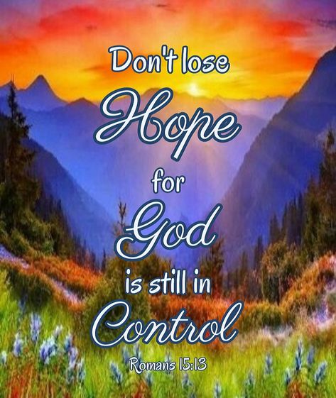 God Is Still In Control, Romans Scriptures, Happy Morning Images, Bulletin Ideas, Control Quotes, Morning Scripture, God Is In Control, Uplifting Bible Verses, Dont Lose Hope