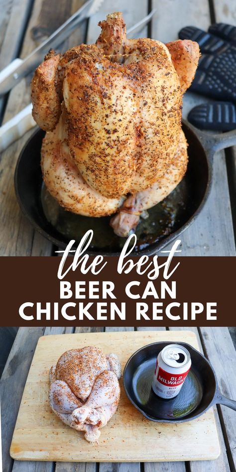 Beer Roast, Football Meals, Healthy Lemon Chicken, Can Chicken Recipes, Beer Chicken, Stay At Home Chef, Can Chicken, Beer Can Chicken, Chicken Spices