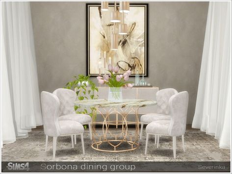 Sims 4 Furniture Cc Dining Room, Sims4 Cc Dining Table, Sims4 Cc Dining Room, Sims 4 Cc Kitchen Table, Sims 4 Severinka Cc, The Sims 4 Dining Room Cc, Sims 4 Dinner Table Cc, Ts4 Cc Dining Table, Severinka Sims 4