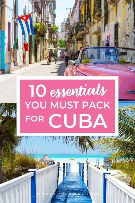 Cuba Packing List Travel Essentials, Vacation Outfits Cuba, Cuba Packing List, Bucket List Christmas, Cuba Vacation, Drawing Travel, Cancun Mexico Travel, Trip To Cuba, Cuba Beaches