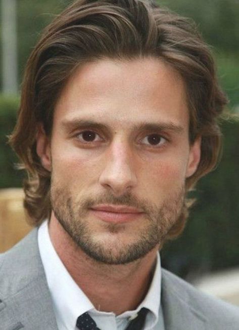 Top 25 Mens Hairstyle Medium Length Hair Formal Hairstyles For Medium Hair, Medium Long Hairstyle, Mens Hairstyle, Mens Facial Hair Styles, Mens Hairstyles Medium, Male Hair, Men's Wigs, Mens Wigs, Hairstyles For Medium Hair