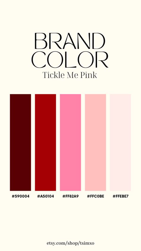 Color Palette Pinks And Reds, Black White Pink Red Color Palette, Pink Black Color Palette, Fancy Color Palette, Pink Branding Color Palette, Pink And Red Color Palette, Glam Color Palette, Pink Packaging, Blush Pink Color