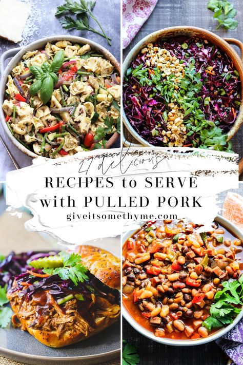 Pulled Pork Side Dishes, Pulled Pork Sides, Root Beer Bbq Sauce, Bbq Pork Shoulder, Healthy Potluck Recipes, Pulled Pork Tenderloin, Pulled Pork Dinner, Pulled Pork Salad, Mexican Pork Recipes