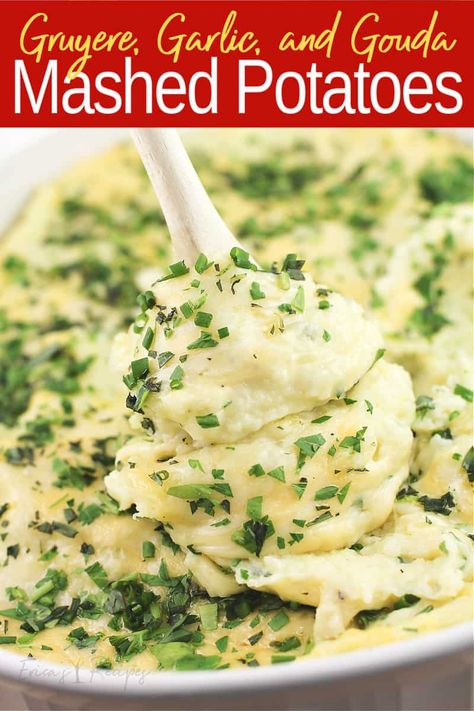 Gouda Mashed Potatoes, Mashed Potatoes With Cheese, Garlic Red Mashed Potatoes, Potatoes With Cheese, Sing Together, Cheese Mashed Potatoes, Easy Mashed Potatoes, Cheesy Mashed Potatoes, Smoked Cheese