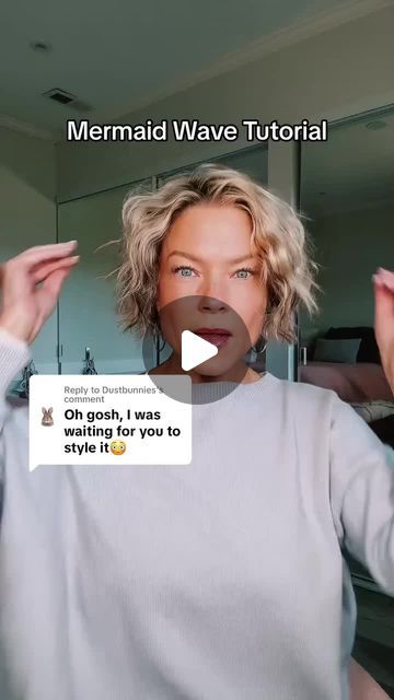 TYMO BEAUTY on Instagram: "Mermaid waves on short hair in less than 10 minutes, using the TYMO ROVY Weaver.🐚🌊🧜" Mermaid Waves Medium Length, Tymo Rovy Wave, Mermaid Waves On Short Hair, Short Hair Styles Easy Shoulder Length Beach Waves, Short Hair Mermaid Waves, Mermaid Hairstyles For Short Hair, How To Crimp Short Hair, Mermaid Curls Short Hair, Crimping Short Hair