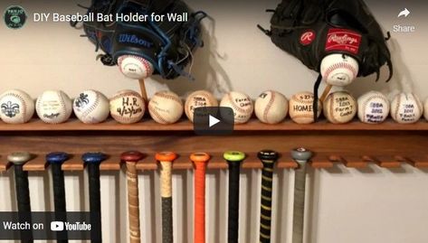 Baseball Bat Design, Baseball Bat Holder, Baseball Bat Rack, Baseball Bat Display, Bat Display, Bat Template, Bat Baseball, Baseball Display, Bat Design