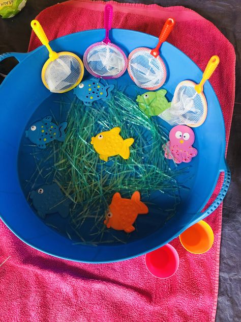 Under The Sea Messy Play, Under The Sea Sensory, Dental Health Preschool Crafts, Health Preschool, Dental Health Preschool, Mud Pies, Sea Activities, Teacher Activities, Tuff Tray