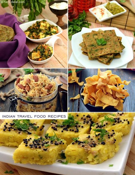 Indian Travel Food for Vacations, Abroad | Page 1 of 12 Food Ideas Indian, Picnic Food Kids, Travel Food Ideas, Healthy Travel Food, Indian Vegetarian Recipes, International Trip, Indian Travel, Food Indian, Seared Chicken Breast