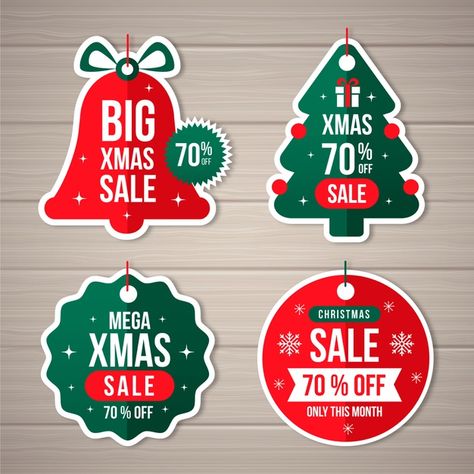 Christmas Images Clip Art, Price Tag Design, Christmas Promo, Christmas Coupons, Sale Tag, Christmas Graphic Design, Christmas Badge, Graphic Design Cards, Graphic Design Infographic