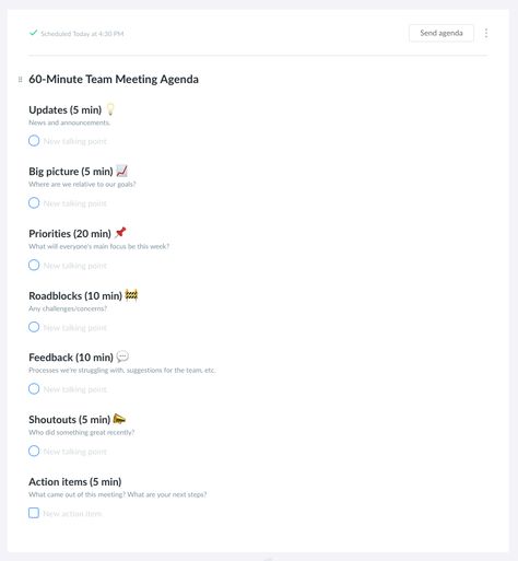 Weekly Team Meeting, Schedule Design Layout, Team Meeting Ideas, Team Meeting Agenda, Meeting Notes Template, Employee Feedback, Team Motivation, Weekly Meeting, Team Leadership