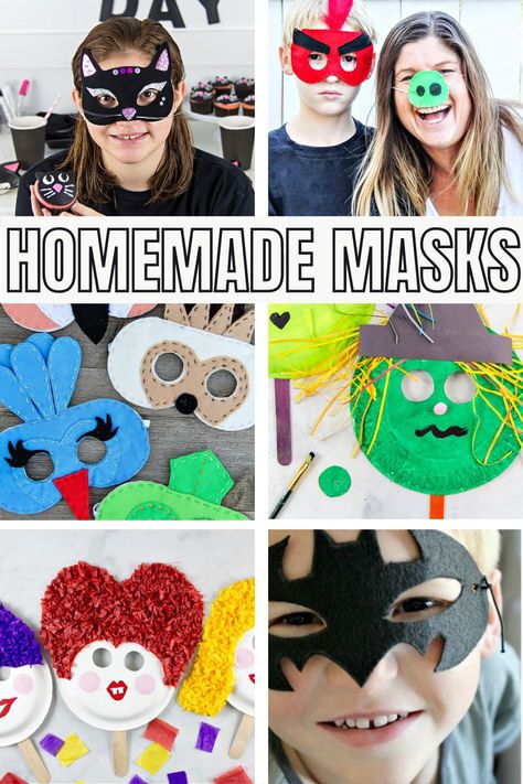 We've got homemade Halloween masks for kids and adults. Diy Mask For Kids, Halloween Masks Diy, Halloween Masks For Kids, Elderly Activities Crafts, Do It Yourself Costumes, Diy Eye Mask, Diy Halloween Masks, Mask For Halloween, Masks For Kids