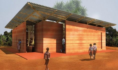 Winners of 4th Earth Architecture Competition - 1st prize winning design Socialized Housing, Africa Architecture, Metal Buildings With Living Quarters, Earth Architecture, Metal Shop Building, Metal Building Kits, Rammed Earth Homes, Architecture Competition, Passive Solar Design