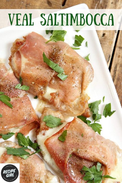 Veal Saltimbocca Prosciutto, Veal Scallopini Recipes, Veal Cutlet Recipes, Veal Saltimbocca, Saltimbocca Recipe, Veal Cutlet, Veal Recipes, Italian Recipes Dessert, Italian Dinner Recipes