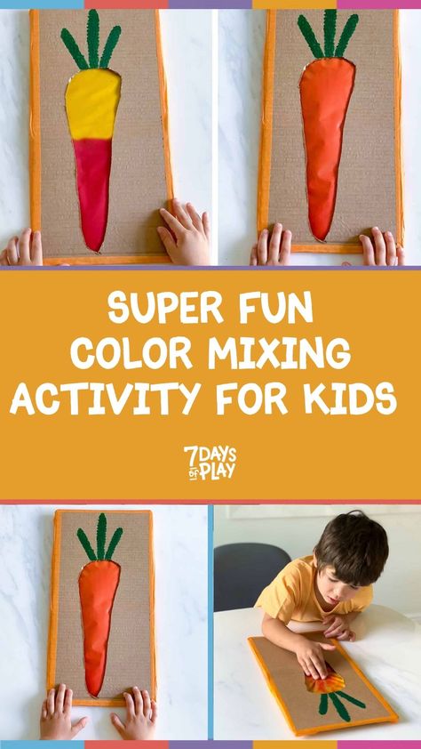 Orange Color Activity, The Color Orange Activities For Toddlers, Orange Day Activities Preschool, Orange Colour Activity For Preschool, Orange Crafts For Kids, Orange Colour Day Activities For Kids, Mixing Colors Activities, Orange Activities For Toddlers, Orange Activities For Preschool