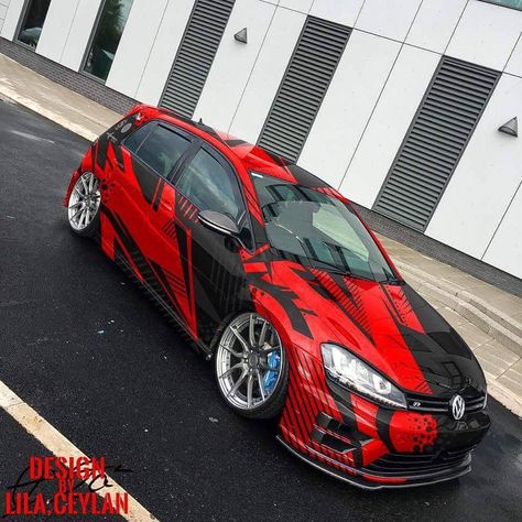 Golf Cart Decorations, Allroad Audi, Vw R32, Tmax Yamaha, Golf 7 Gti, Car Paint Jobs, Polo Gti, Car Wrap Design, Racing Car Design