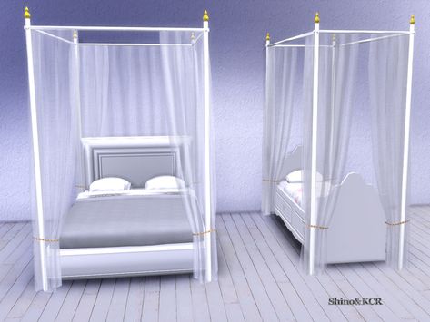 Set of elegant Curtains and Canopy's matching Double Beds and Single Beds Found in TSR Category 'Sims 4 Decorative Sets' Sims 4 Beds, Sims 4 Bedroom, Single Beds, Blinds Curtains, Casas The Sims 4, Sims 4 Teen, Elegant Curtains, Sims 4 Mm, Sims 4 Cc Packs