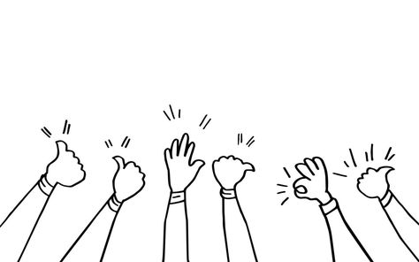 Clapping Hands, Scribble Sketch, Doodle Vector, Sketch Drawing, Art Drawings Sketches Simple, Art Drawings Sketches, Drawing Sketches, Thumbs Up, Concept Design