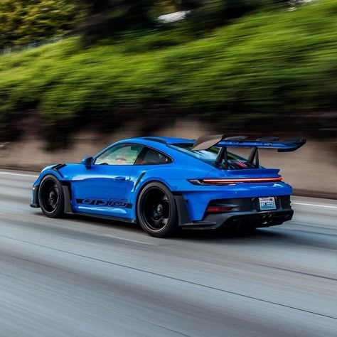 Porsche Gt3 Rs Blue, Painting Car Interior, Blue Porsche, Blue Cars, 992 Gt3, Nissan Gtr R34, Car Comfort, Porsche 550, Porsche Models