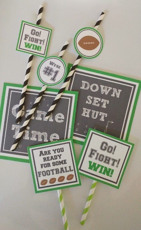 Free Football Party Printables Football Party Signs Free Printable, Free Superbowl Party Printables, Football Party Printables Free, Football Party Centerpieces Diy, Football Printables Free, Football Party Decorations Diy, Football Party Table, Football Party Signs, Football Party Printables