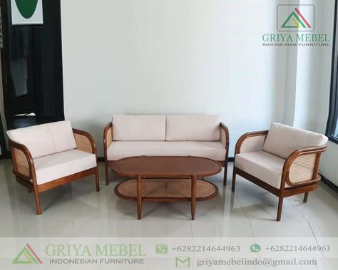 Set Sofa Tamu Rotan Jati Minimalis Sofa Retro, Retro Sofa, Set Sofa, Quality Control, Sofa Furniture, Living Furniture, Indonesia, Home And Living, Sofa