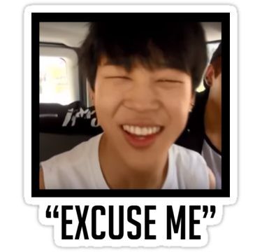 Jimin Excuse Me, Kpop Amino, Bts App, Army Memes, Pop Stickers, Stickers Kawaii, Excuse Me, Bts Chibi, Bts Bangtan Boy