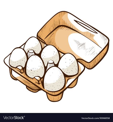 Eggs Drawing, Egg Drawing, Eggs Illustration, Food For Breakfast, Farm Cartoon, Egg Pictures, Cute Egg, Food Box, Retro Background