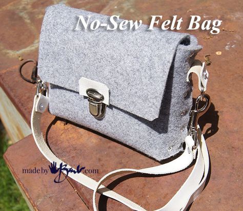 There's always room for another bag! Diy Bags No Sew, Sew Felt, Diy Clothes Bag, Diy Fashion Trends, Diy Bags Purses, Free Tote, Diy Purse, Bag Patterns To Sew, No Sew