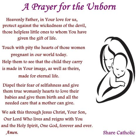 A Prayer for the Unborn Unborn Daughter Quotes, Prayer For Unborn Baby Pregnancy, Prayers For Unborn Baby Pregnancy, Prayer For Unborn Baby, Prayers For New Baby, Pregnancy Prayer, Fertility Spells, Pregnancy Affirmations, Prayer For Baby