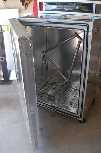 DIY Home Powder Coating Oven | Home built DIY powder coating… | Flickr Powder Coating Ideas, Powder Coating Diy, Powder Coating Oven, Oven Diy, Oven Temperature, Power Coating, Paint Booth, Powder Paint, Garage Makeover