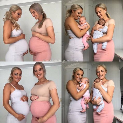 Maternitylover 🤰 on Instagram: “Friends make the world beautiful 🤰❤ Here we are 20 & 22 weeks pregnant compared to 6 & 8 weeks postpartum. Both with our 4th child. Was so…” Sister Pregnancy Photos, Friends Pregnant Together, Sister Maternity Pictures, Best Friend Pregnancy, Friend Pregnancy Photos, Pregnant Best Friends, 22 Weeks Pregnant, Baby Bump Pictures, Pregnant Sisters