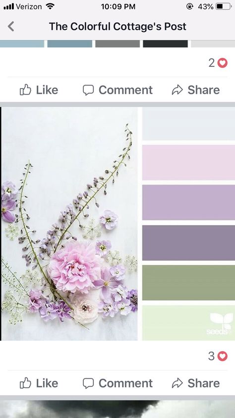 Bedroom Colour Schemes Purple, Color Pallets With Lavender, Lavender Guest Bedroom, Lavender Office Decor, Green And Lilac Bedroom, Sage Green And Lavender Bedroom, Colors That Go With Lavender, Lavender And Sage Bedroom, Sage And Lavender Bedroom